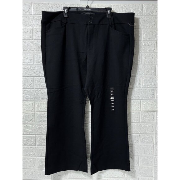 Studio By Torrid Signature Ponte Stretch Trouser Black Women Size 26S - Picture 1 of 8